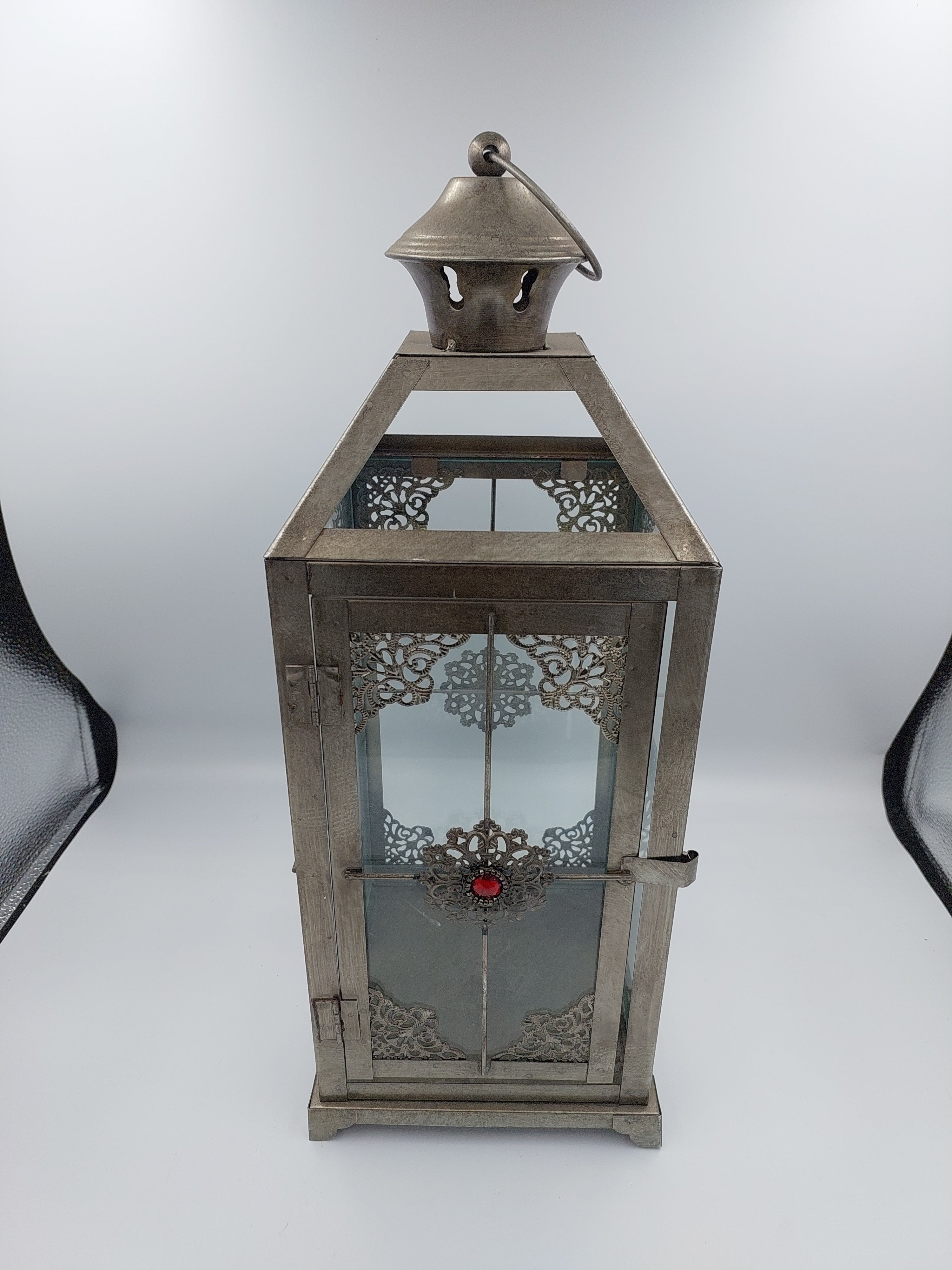 Silver shop lantern light