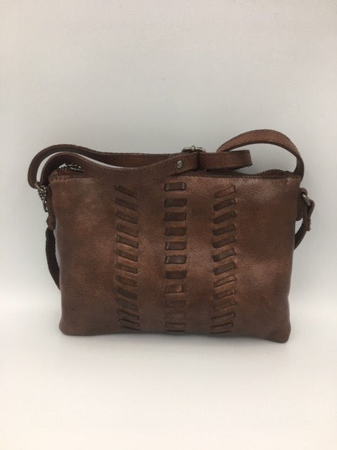 Vintage Leather Cross Body Bag