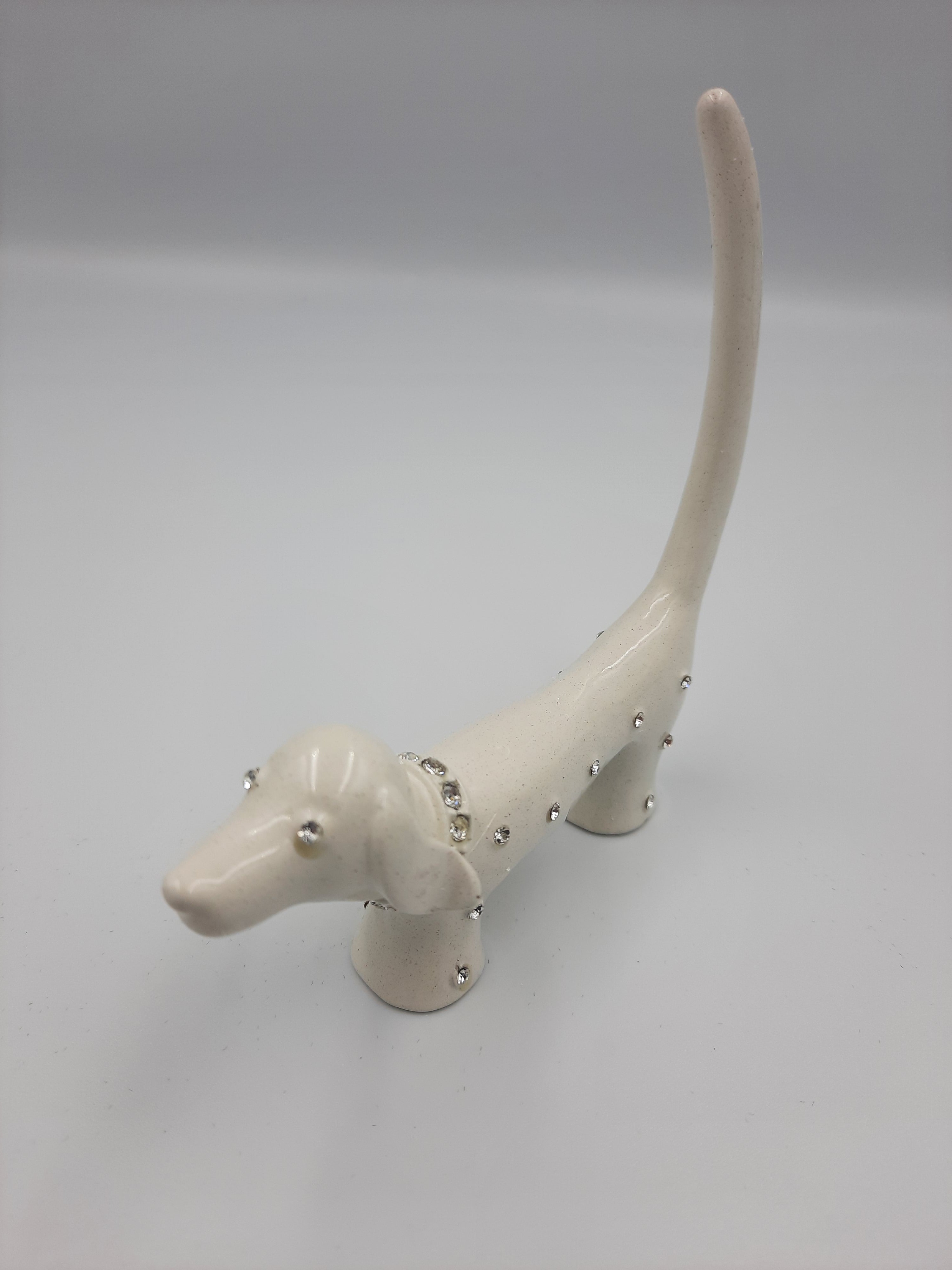 Dog Ring Holder White